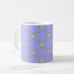 Quatrefolienzwinkle und Grau Kaffeetasse