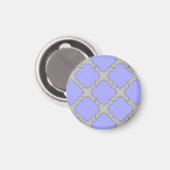 Quatrefolienzwinkle und Grau Magnet (Vorderseite/Rückseite)