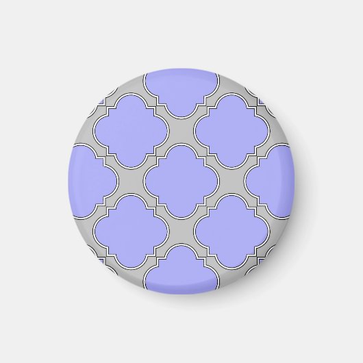 Quatrefolienzwinkle und Grau Magnet (Vorne)