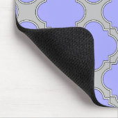 Quatrefolienzwinkle und Grau Mousepad (Ecke)
