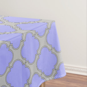 Quatrefolienzwinkle und Grau Tischdecke