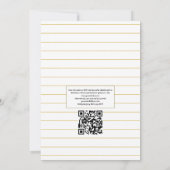 Quatsch & Gold Geometric Herbarium QR Code Wedding Einladung (Rückseite)