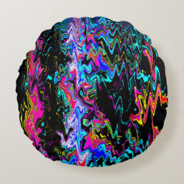 Quatsch psychedelische Momente...... Rundes Kissen
