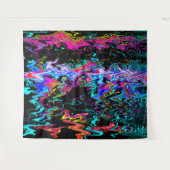 Quatsch psychedelische Momente...... Wandteppich (Vorderseite (Horizontal))