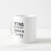 Quatsch, weil Mord falsch ist Kaffeetasse (Vorderseite Links)