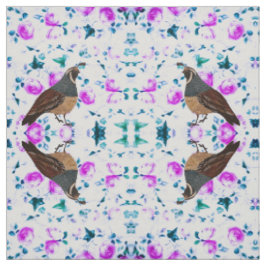 Quatsche auf Pink Chintz Fabric Stoff