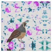 Quatsche auf Pink Chintz Fabric Stoff (Nahaufnahme)