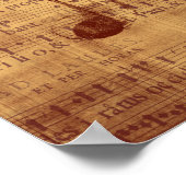 Quaver/Musikalische Note Poster (Ecke)