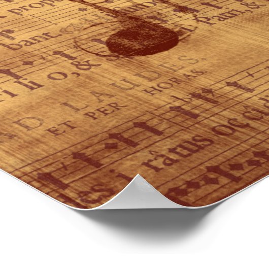 Quaver/Musikalische Note Poster (Ecke)