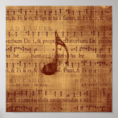 Quaver/Musikalische Note Poster (Vorne)