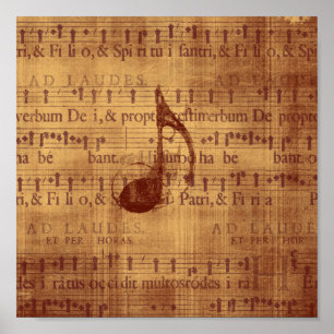 Quaver/Musikalische Note Poster