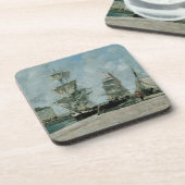 Quay at Honfleur Untersetzer (Linke Seite)