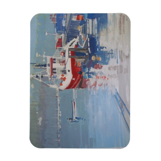 Quay Salcombe Fisherman Magnet (Vertikal)