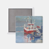 Quay Salcombe Fisherman Magnet (Vorderseite/Rückseite)