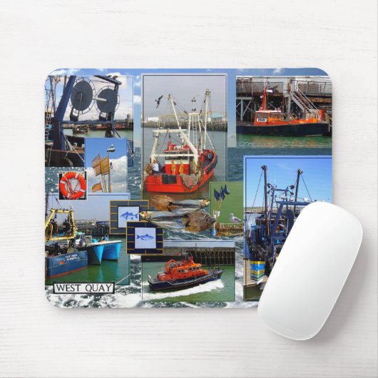 QUAYSIDE - Fischereifahrzeuge Mousepad (Mit Mouse)