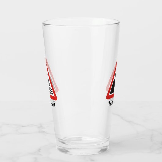 Quayside-Warnzeichen Glas (Links)