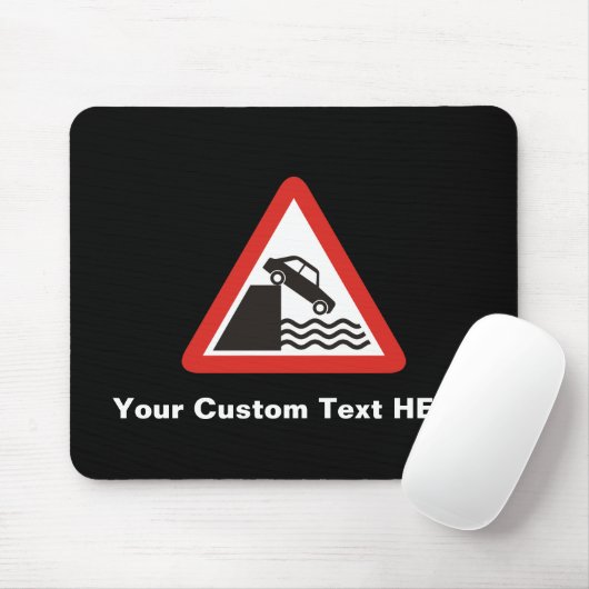 Quayside-Warnzeichen Mousepad (Mit Mouse)