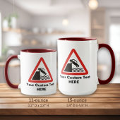 Quayside-Warnzeichen Tasse