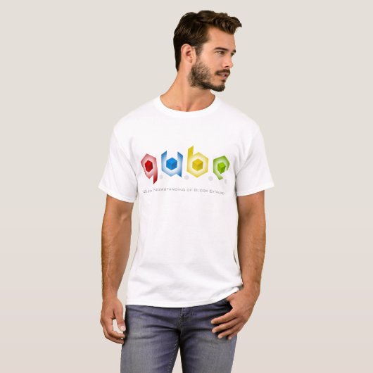 QUBE Weiß-T-Shirt T-Shirt (Vorne ganz)