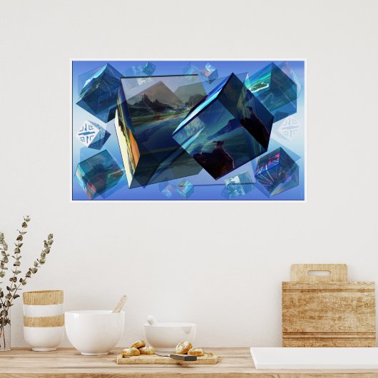 Qubismus Poster (Küche)