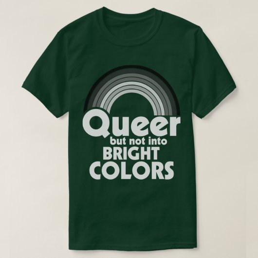 Que, aber nicht in leuchtende Farben T-Shirt (Design vorne)