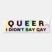 QUE AUTOAUFKLEBER (Vorne)