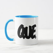 QUE Buchstaben Tasse (Links)