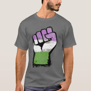 Que / Genderqueer-Faust T-Shirt