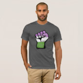 Que / Genderqueer-Faust T-Shirt (Vorne ganz)