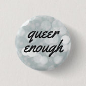 Que genug button (Vorderseite)