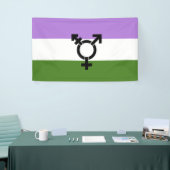 Que - Geschlechtsspezifischer Queer Stolz Banner (Messeveranstaltung)