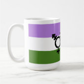 Que - Geschlechtsspezifischer Queer Stolz Kaffeetasse (Links)