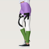 Que - Geschlechtsspezifischer Queer Stolz Leggings (Links)