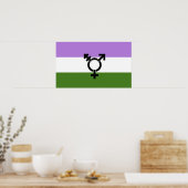 Que - Geschlechtsspezifischer Queer Stolz Poster (Küche)