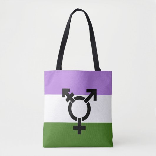 Que - Geschlechtsspezifischer Queer Stolz Tasche (Vorderseite)