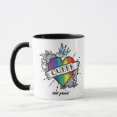 Que Heart Tattoo Tasse (Links)
