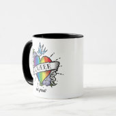 Que Heart Tattoo Tasse (Vorderseite Links)