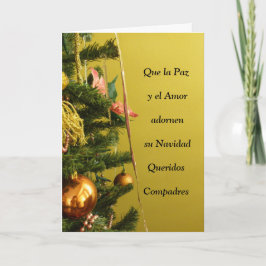 Que La Paz y EL Amor adornen SU Navidad Compadres Feiertagskarte