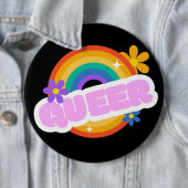 Que. LGBT+Stolz. Button (Beispiel)