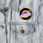 Que. LGBT+Stolz. Button (Beispiel)