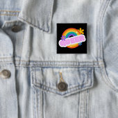 Que. LGBT+Stolz. Button (Beispiel)