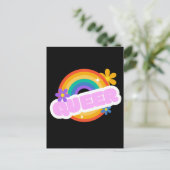 Que. LGBT+Stolz. Poster Postkarte (Stehend Vorderseite)