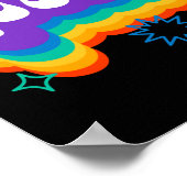 Que. LGBT+Stolz. Regenbogen. Poster (Ecke)