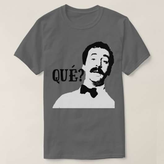 Que Manuel Fawlty Towers Zitat Grafik T-Shirt (Design vorne)