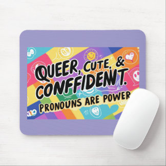 Que, Niedlich und zuversichtlich - die Protagonist Mousepad
