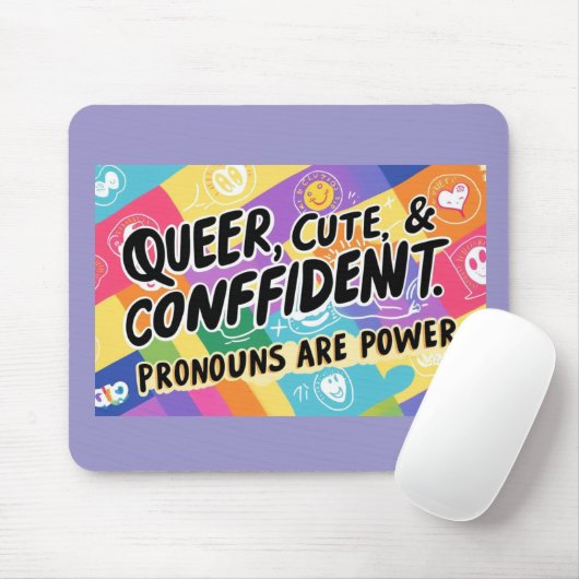 Que, Niedlich und zuversichtlich - die Protagonist Mousepad (Mit Mouse)