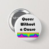 Que ohne Grund Button (Vorne & Hinten)