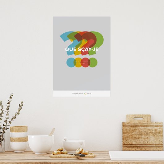 Que Scay-Je Poster (Küche)