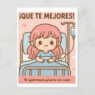 Que te mejores (Mujer) Feiertagspostkarte