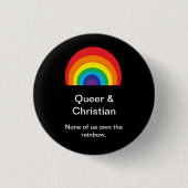 Que und christlich button (Vorderseite)